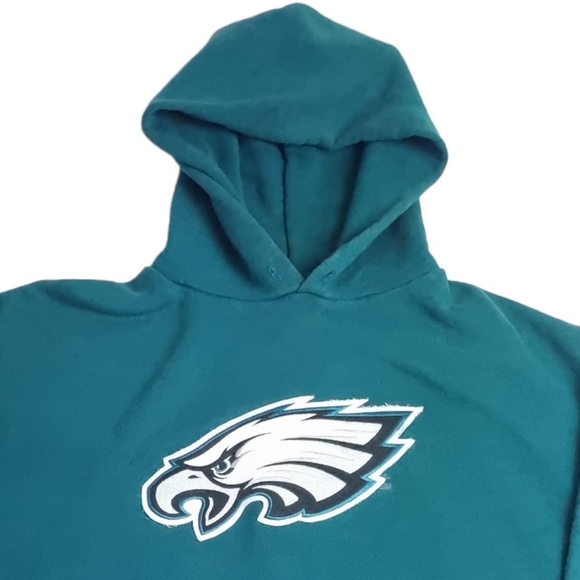 Vintage NFL Philadelphia Eagles USA Hoodie Midnight Green Mens Size XL. - Picture 2 of 4